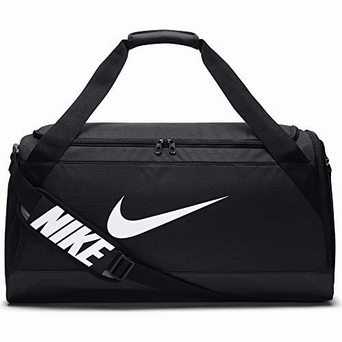 Surprise Discount Today Best Seller Deal Nike Brasilia Training Duffel Bag, Black/Black/White, Medium