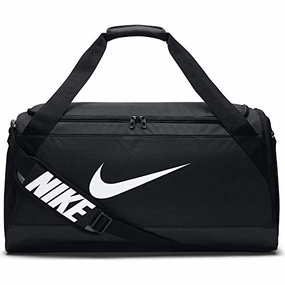 Surprise Discount Today Best Seller Deal Nike Brasilia Training Duffel Bag, Black/Black/White, Medium