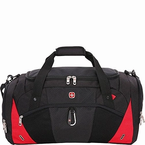 Hot Discount Deal Hot Sale Today Swissgear Travel Gear 1900 Duffel - Ebags Exclusive (Black/Red)