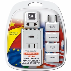 MustShop Sale Go Travel Worldwide Adaptor Kit   Converter