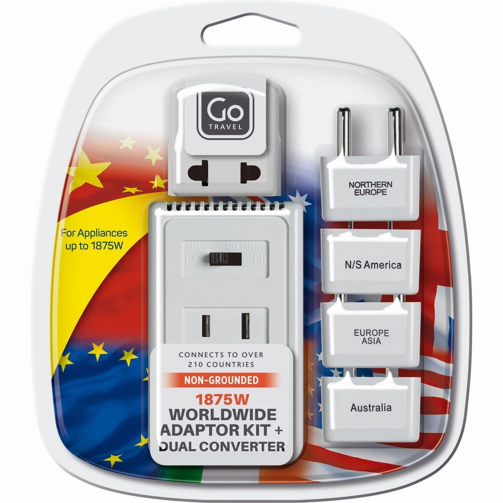 MustShop Sale Go Travel Worldwide Adaptor Kit   Converter