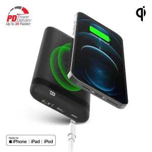 Powerbolt Wireless Fast Charge Power Bank With Mfi Lightning Port Shop Grab Savings Special Steal Event
