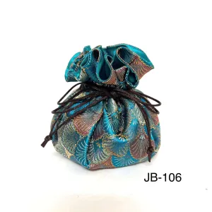 Seashells Brocade Jewelry Pouch Grab Save Today Clearance Alert Now