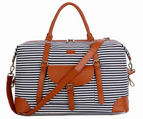 Baosha Hb-15 Oversized Travel Duffel Bag Carry On Weekender Bag Large For Women And Ladies (Blue Online Exclusive Deal Clearance Sale Now