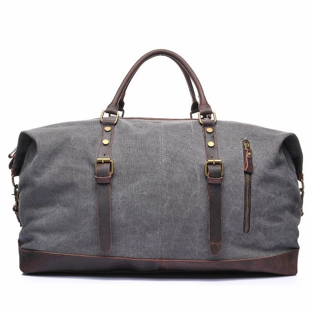 Best Price Today Canvas Leather Men Travel Bags Carry On Luggage Bags Men Duffel Tote Large Capacity Weekend Bag