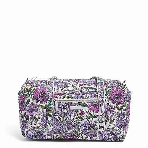 Mega Discount Today Dont Miss Todays Deal Vera Bradley Iconic Small Duffel, Signature Cotton, Lavender Meadow