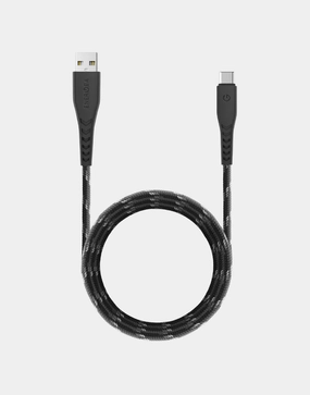 Energea Nyloflex | Universal Usb-A To Usb-C Cable 1.5M - Black Today Only Discount