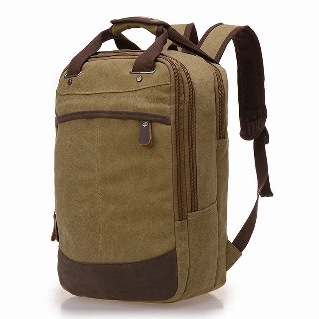 Hot Offer Event Men'S Canvas Backpack - Blue,Sky Blue,Coffee,Khaki