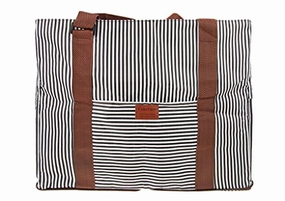 Fakeface Durable Waterproof Oxford Striped Travel Duffle Tote Carry On Duffel Bag For Women Men Flash Deal Today