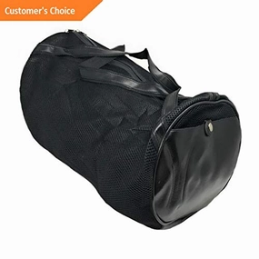 Sandover Roll Round Leatherette Mesh Duffle Duffel Bags Foldable Carry-On Gage 20 | Model Lggg - Special Steal Event Save Big Today
