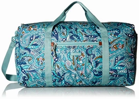 Vera Bradley Womens Lighten Up Large Travel Duffel, Polyester, Daisy Paisley, One Size Shop the Best Deals