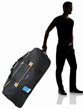 Boardingblue Cuban Rolling Travel Duffel Bag 50Lb W, Linear Size 62" Flash Offer Today