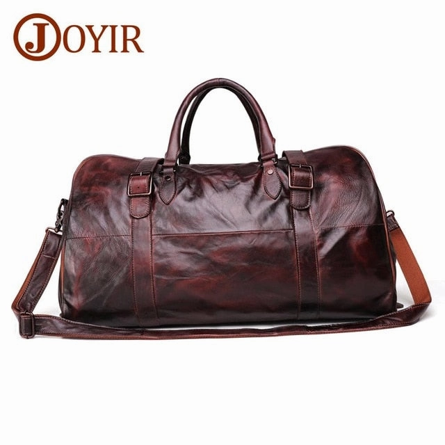 Joyir Men'S Travel Bag Genuine Leather Men Duffel Bag Luggage Big Capacity Suitcase Tote Bag Todays Best Deal