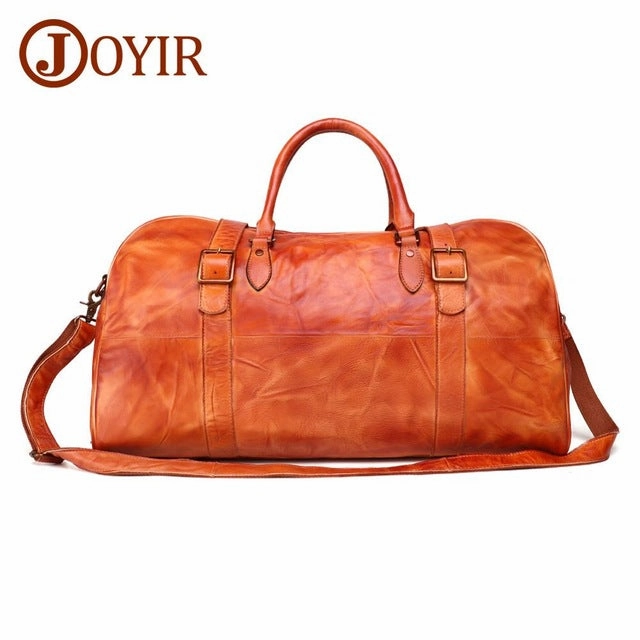 Hot Price Drop Joyir Men'S Travel Bag Genuine Leather Men Duffel Bag Luggage Big Capacity Suitcase Tote Bag