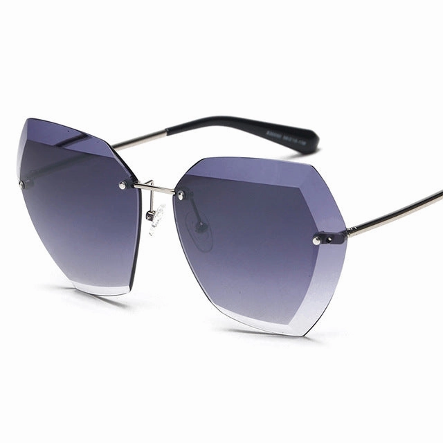 Limited Offer Alert Limited Time Offer Oversized Women'S Fashion Rimless Square Sunglasses