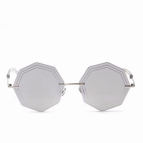 Women'S Fashion Rimless Sunglasses - Silver Blue, Gold, Pink,Silver,Brown Special Savings Today Instant Deal Today