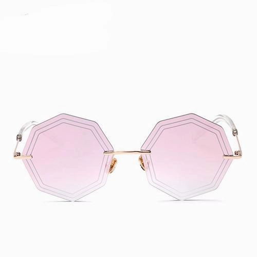 Limited Time Steal Online Exclusive Offer Women'S Fashion Rimless Sunglasses - Silver Blue, Gold, Pink,Silver,Brown