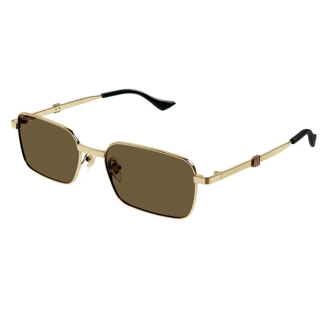 Biggest Savings Now Dont Miss This Deal Gucci Gg1495S 002 MenS Sunglasses - Gold Frame, Brown Lenses