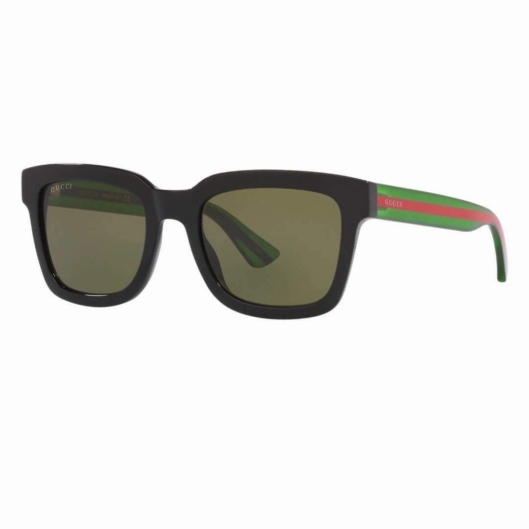 Shop the Savings Gucci Gg0001Sn 002 MenS Sunglasses - Black Frame, Green Lenses