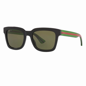 Shop the Savings Gucci Gg0001Sn 002 MenS Sunglasses - Black Frame, Green Lenses