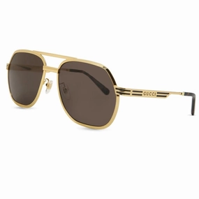 Big Savings Alert Gucci Gg0981S 001 60 Gold Brown