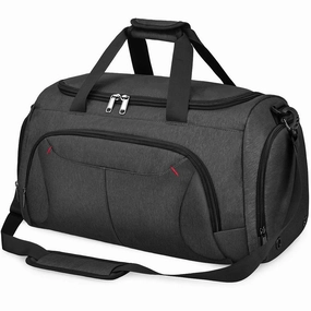 Unmissable Deal Today Todays Special Picks Gym Duffle Bag Waterproof Large Sports Bags Travel Duffel Bags With Shoes Compartment Weekender Overnight Bag Men Women 40L Black