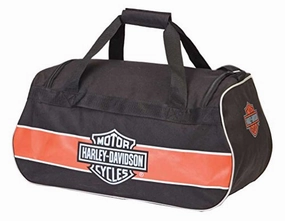 Harley-Davidson Classic Bar & Shield Sports Duffel Bag W/Strap 99418 Rust/Black Big Price Drop