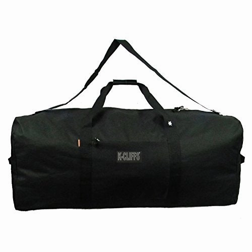 Hot Sale Frenzy Hot Deal Alert Heavy Duty Cargo Duffel Large Sport Gear Drum Set Equipment Hardware Travel Bag Rooftop Rack Bag (21" X 10" X 9", Black)