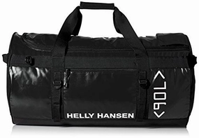 Shop Hot Deals Helly Hansen Classic Duffel Bag With Backpack Straps, 990 Black, 90-Liter (X-Large)