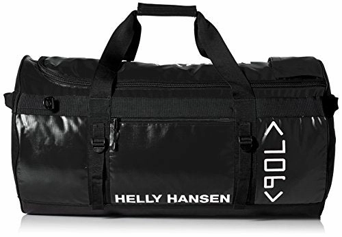 Shop Hot Deals Helly Hansen Classic Duffel Bag With Backpack Straps, 990 Black, 90-Liter (X-Large)