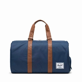 Exclusive Online Deal Herschel Novel Duffel Bag, Navy/Tan Synthetic Leather, Classic 42.5L
