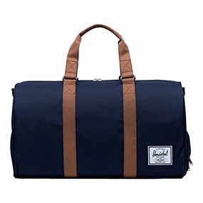 Save Big Online New Arrival Discount Herschel Novel Duffel Bag, Peacoat/Saddle Brown, Classic 42.5L