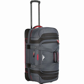 Last Chance Steal Best Deal Today High Sierra Cermak 26" Wheeled Drop-Bottom Duffel (Mercury/Black/Crimson)