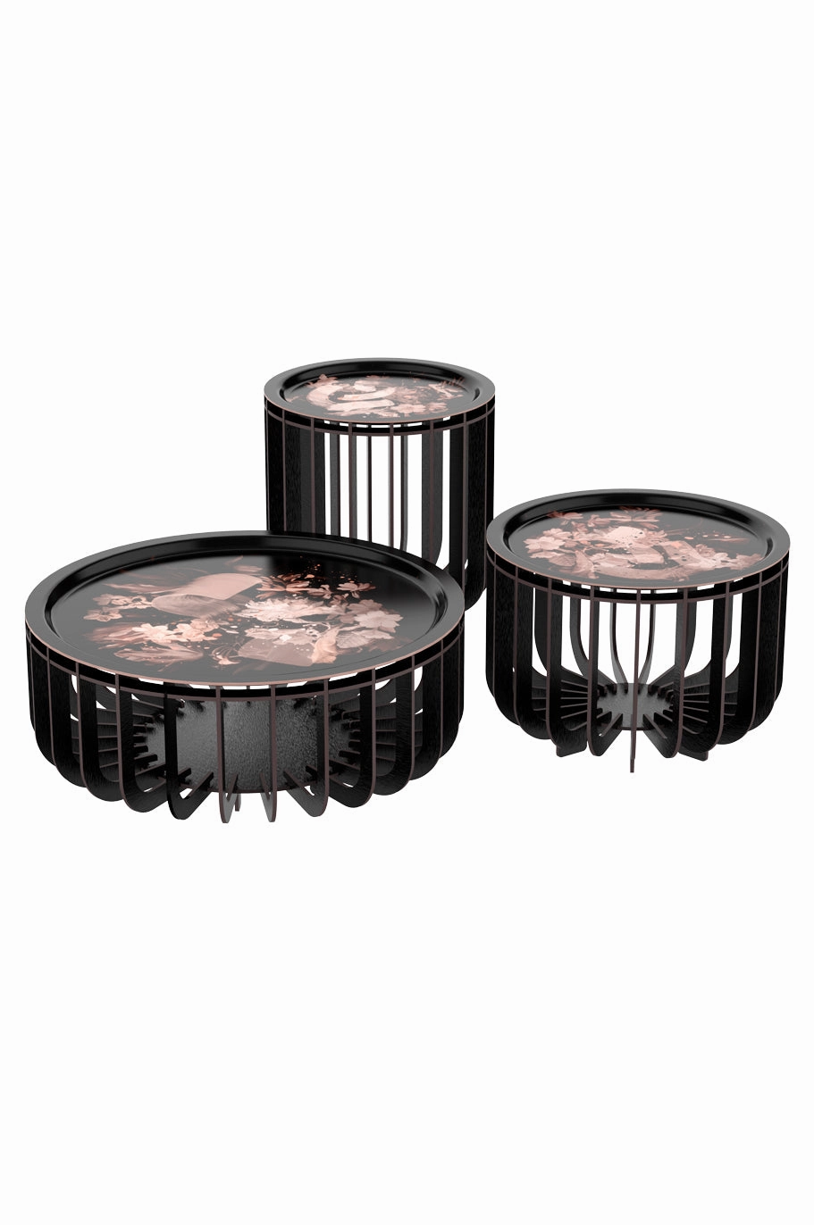 Home Ibride Medusa Small Outdoor Coffee Table - Levitation Rose