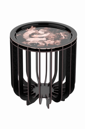 Home Ibride Medusa Small Outdoor Coffee Table - Levitation Rose