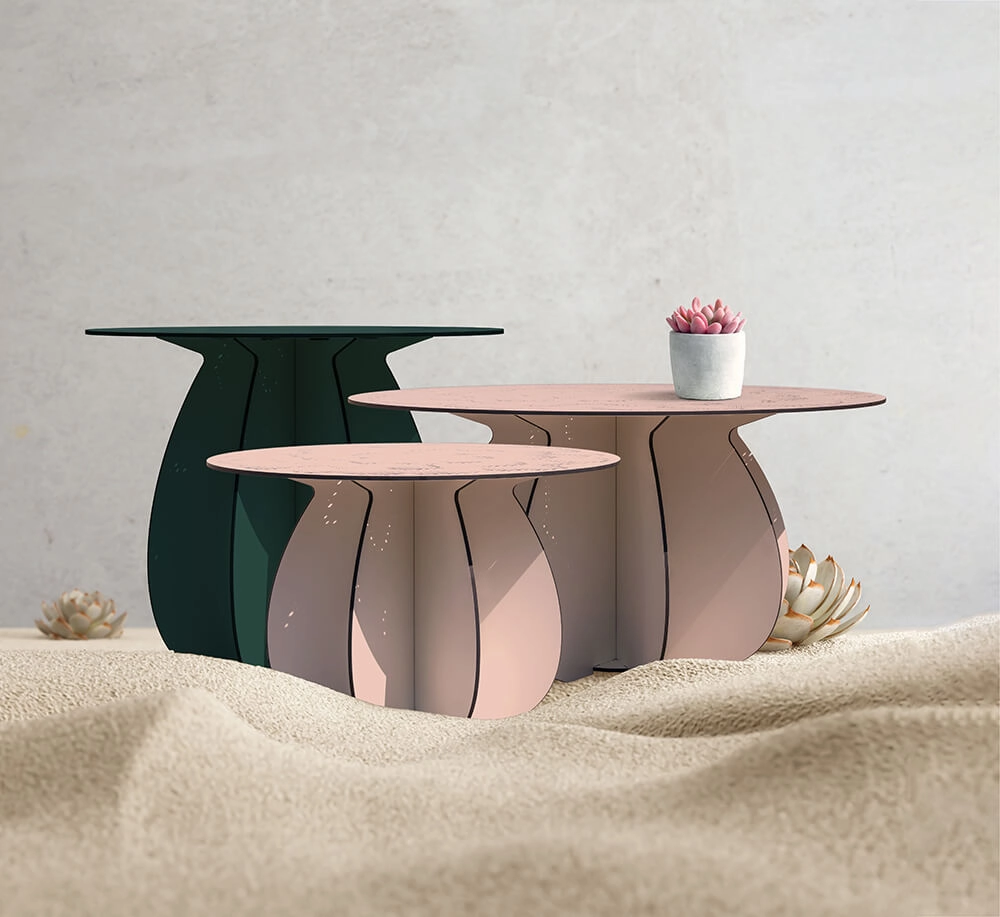 Home Ibride Parodia Magnifica Indoor/Outdoor Table 55 - Small