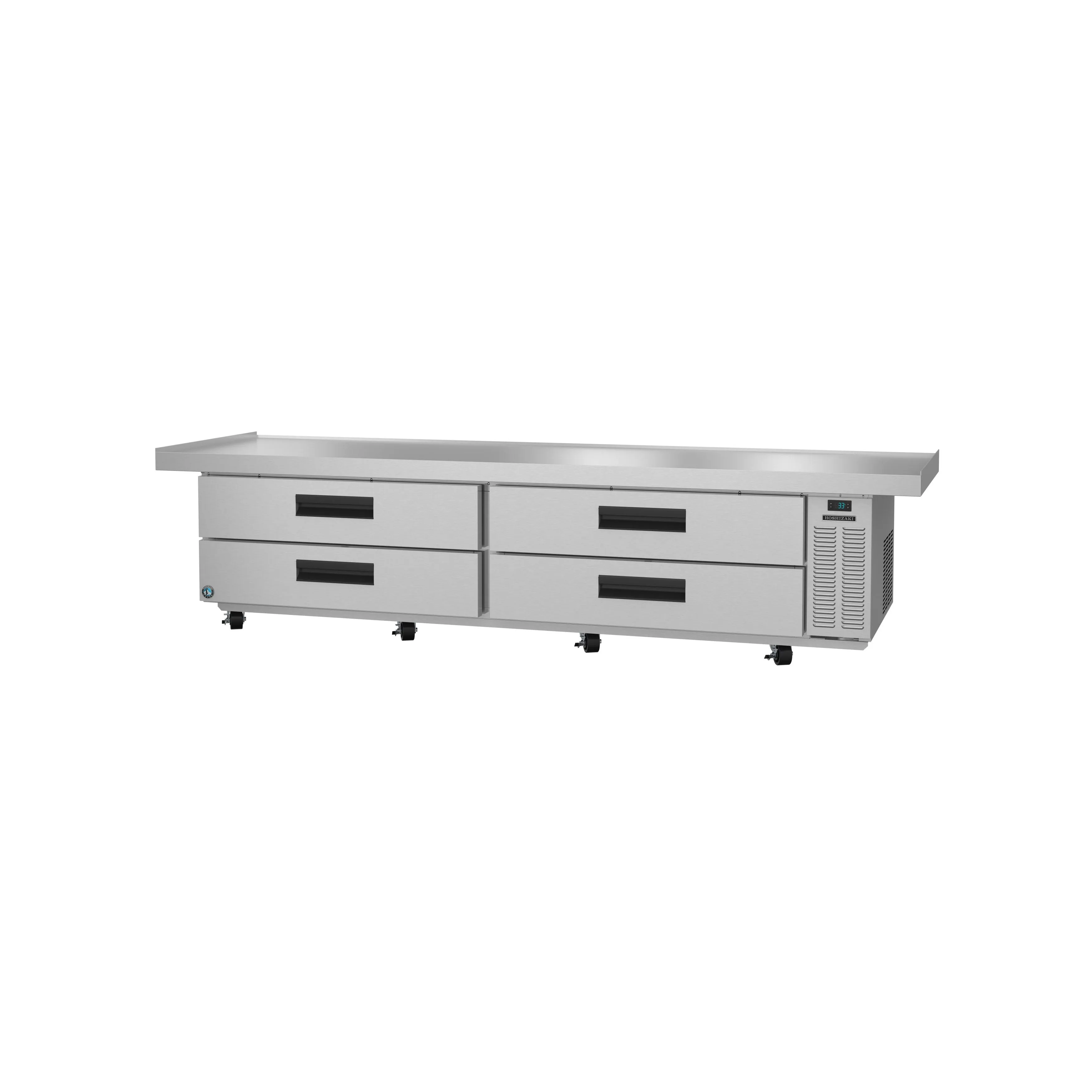 Hoshizaki - CR110A, Commercial 110 1/2" 4 Drawer Refrigerated Chef Base 24.75 cu. ft.