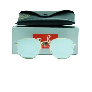 Ray-Ban Hexagonal Flat Lenses Rb3548N 001/30 Gold -  Silver Lenses (Metal) Trending Now Discount