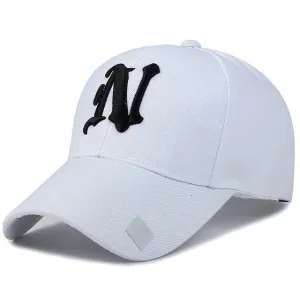Baseball Hats Solid Color N Letter Embroidered Cap For Men Instant Savings Inside Special Surprise Sale