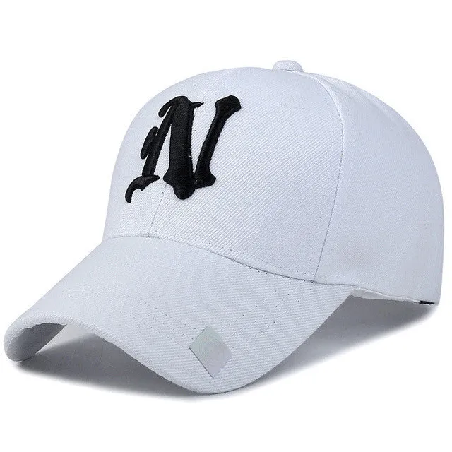 Baseball Hats Solid Color N Letter Embroidered Cap For Men Instant Savings Inside Special Surprise Sale
