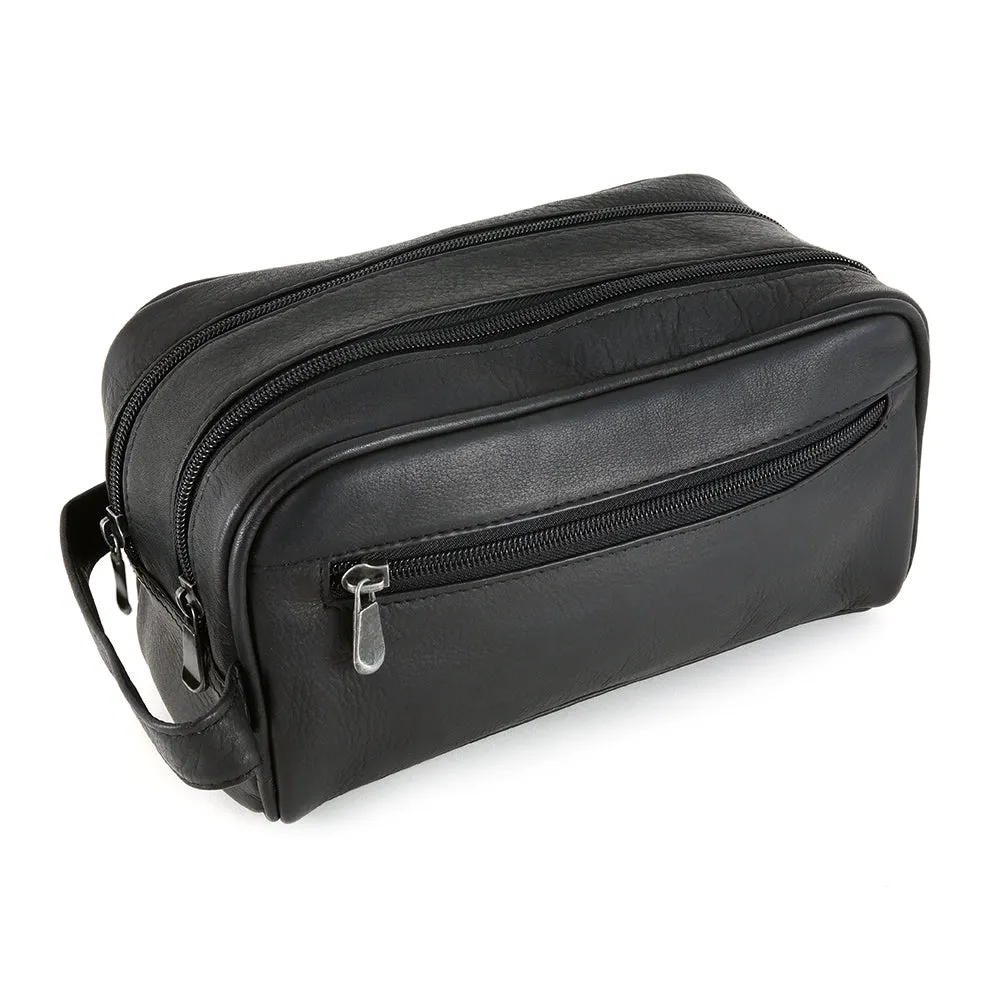 Gift Sale Event Daytrekr Leather Double Zip Travel Kit