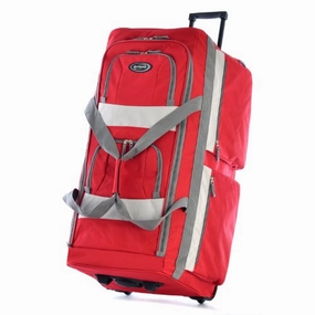 Olympia 33" 8 Pocket Rolling Duffel, Red Today Only Discount Alert Shop Hot Picks