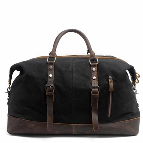 Price Drop Today Mco Vintage Waxed Canvas Men Travel Duffel Large Capacity Oiled Leather Military Weekend Bag