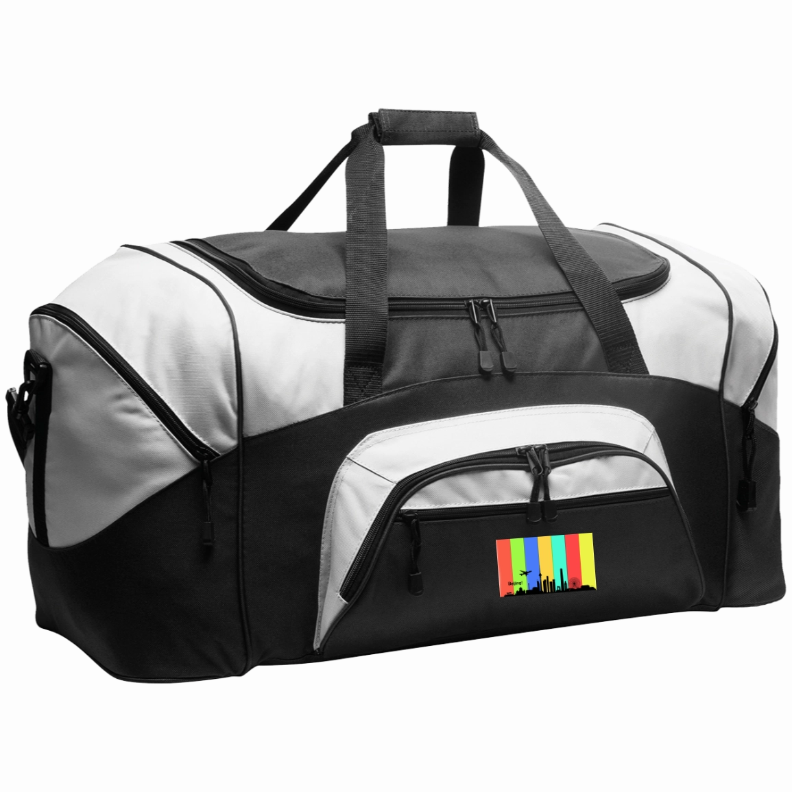 Flash Deal Today Beijing Travel - Luggage Factory . Colorblock Sport Duffel