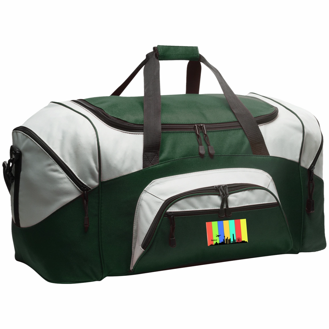 Shop Grab Offer Beijing Travel - Luggage Factory . Colorblock Sport Duffel