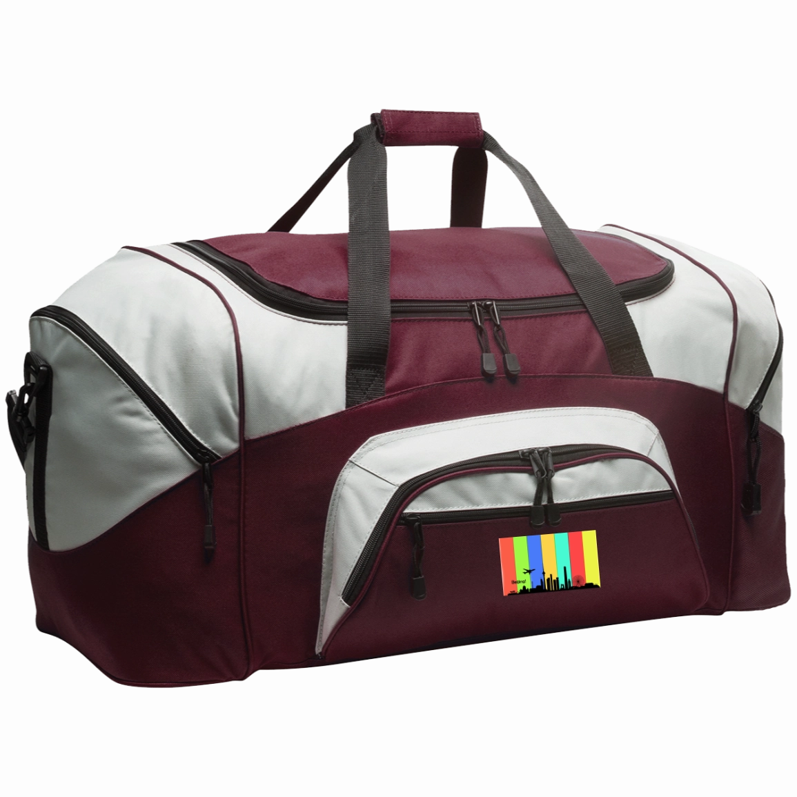 Today Only Hot Pick Hot Offer Frenzy Beijing Travel - Luggage Factory . Colorblock Sport Duffel