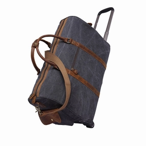 Shop Grab Offer GiftWorthy Sale Canvas Leather Men Travel Bags Carry On Luggage Bags Men Duffel Bags Travel Tote Large Weekend