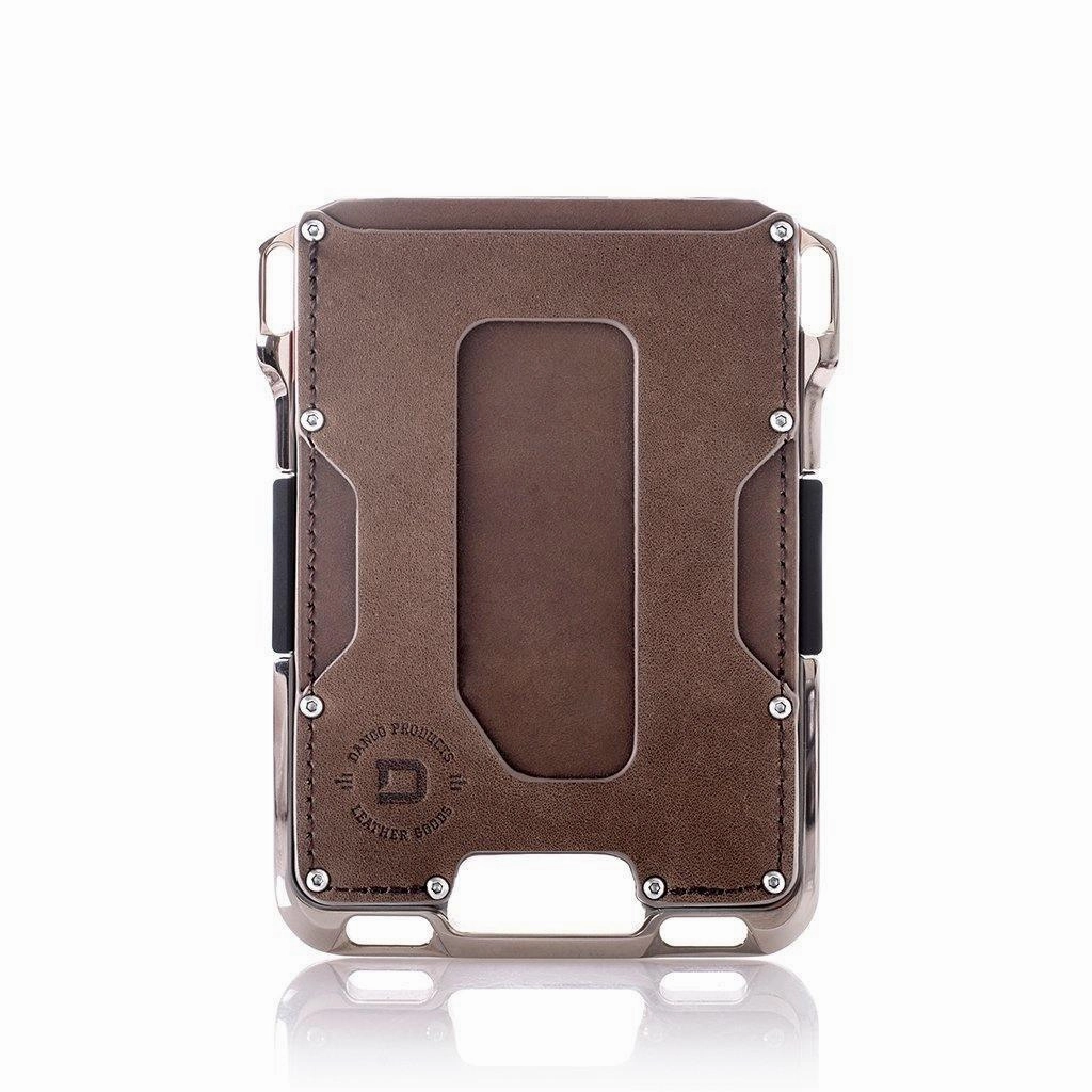 Dont Miss Hot Deals Dango Products M2 Maverick Hand Polished Nickel Plated Single Pocket Leather Wallet