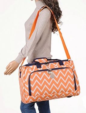 Jenni Chan Aria Madison City Duffel, Orange, One Size Grab It Now