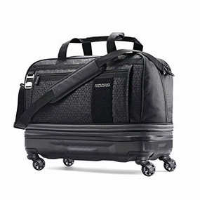 Todays Special Picks American Tourister Pearce Hybrid Expandable Wheeled Duffel, Black Print